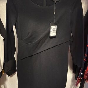 Emporio Armani Black Long Sleeve Dress